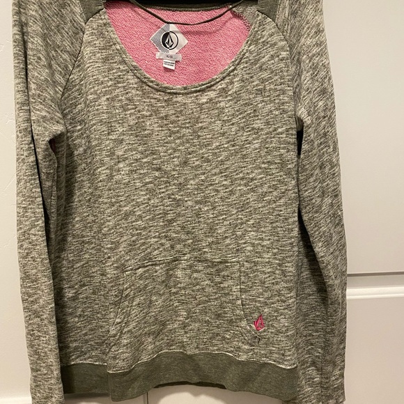 ♦️Green & pink Volcom Sweater♦️ - Picture 2 of 6